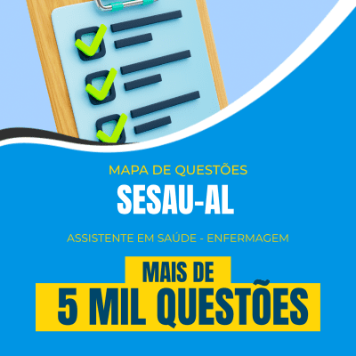 Mapa de Questões Online - SESAU-AL - Assistente em Saúde - Enfermagem - 5 Mil Questões - Imagem 1