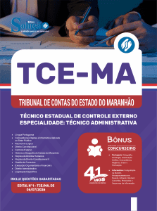 Apostila TCE-MA 2026 - Técnico Estadual de Controle Externo - Especialidade: Técnico Administrativa - Imagem 3