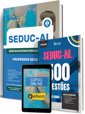 Combo SEDUC-AL 2026 - Professor Geografia - Imagem 1