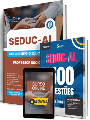 Combo SEDUC-AL 2026 - Professor Sociologia - Imagem 1