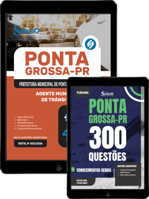 Combo Prefeitura de Ponta Grossa-PR 2026 - Agente Municipal de Trânsito II - Imagem 1