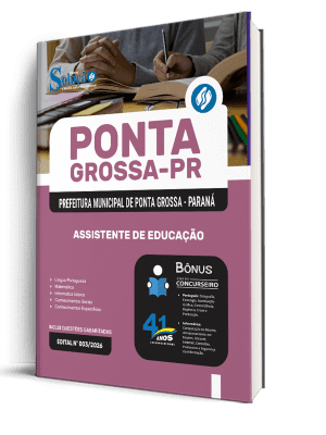 Combo Prefeitura de Ponta Grossa-PR 2026 - Assistente de Educação - Imagem 2