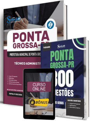 Combo Prefeitura de Ponta Grossa-PR 2026 - Técnico Administrativo - Imagem 1