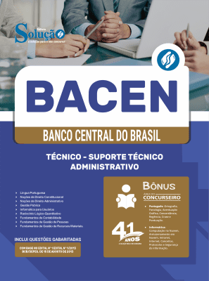 Apostila BACEN 2026 - Técnico - Suporte Técnico-Administrativo - Imagem 3