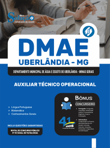 Apostila DMAE Uberlândia-MG 2026 - Auxiliar Técnico Operacional - Imagem 3