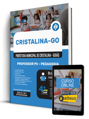 Apostila Prefeitura de Cristalina - GO 2026 - Professor PII - Pedagogia - Imagem 1
