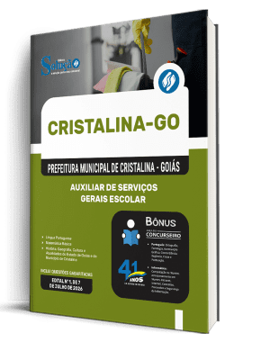 Apostila Prefeitura de Cristalina - GO 2026 - Auxiliar de Serviços Gerais Escolar - Imagem 2