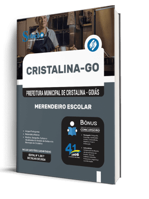 Apostila Prefeitura de Cristalina - GO 2026 - Merendeiro Escolar - Imagem 2