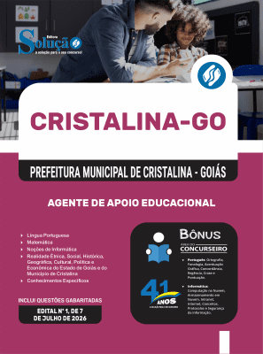 Apostila Prefeitura de Cristalina - GO 2026 - Agente de Apoio Educacional - Imagem 3
