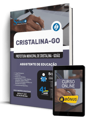 Apostila Prefeitura de Cristalina - GO 2026 - Assistente de Educação - Imagem 1