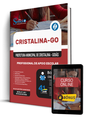 Apostila Prefeitura de Cristalina - GO 2026 - Profissional de Apoio Escolar - Imagem 1