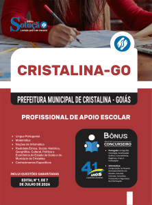 Apostila Prefeitura de Cristalina - GO 2026 - Profissional de Apoio Escolar - Imagem 3