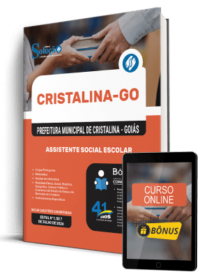 Apostila Prefeitura de Cristalina - GO 2026 - Assistente Social Escolar - Imagem 1