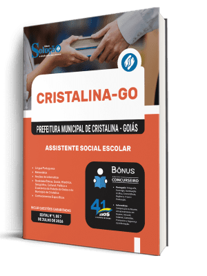 Apostila Prefeitura de Cristalina - GO 2026 - Assistente Social Escolar - Imagem 2