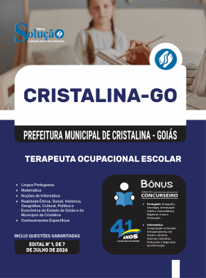 Apostila Prefeitura de Cristalina - GO 2026 - Terapeuta Ocupacional Escolar - Imagem 3