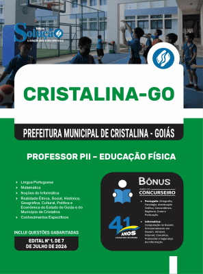 Apostila Prefeitura de Cristalina - GO 2026 - Professor PII - Educação Física - Imagem 3