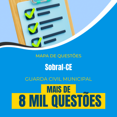 Mapa de Questões Online - Pref. Sobral-CE - Guarda Civil Municipal - 8 Mil Questões - Imagem 1