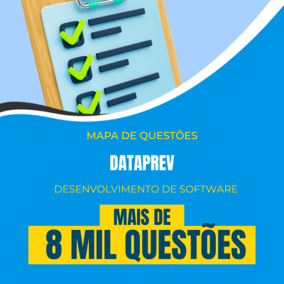 Mapa de Questões Online - DATAPREV - Analista de Tecnologia da Informação - Desenvolvimento de Software - 8 Mil Questões - Imagem 1
