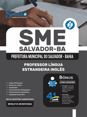 Apostila SME Salvador-BA 2026 em PDF - Professor Língua Estrangeira Inglês - Imagem 1