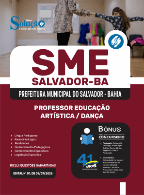 Apostila SME Salvador-BA 2026 - Professor Educação Artística/Dança - Imagem 3