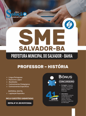Apostila SME Salvador-BA 2026 - Professor História - Imagem 3