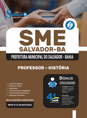 Apostila SME Salvador-BA 2026 - Professor História - Imagem 3
