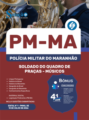 Apostila PM-MA 2026 em PDF - Soldado do Quadro de Praças - Músicos - Imagem 1