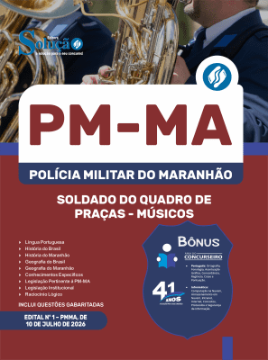 Apostila PM-MA 2026 em PDF - Soldado do Quadro de Praças - Músicos - Imagem 1