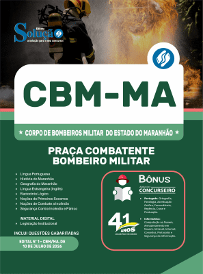 Apostila CBM-MA 2026 - Praça Combatente Bombeiro Militar - Imagem 3