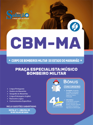 Apostila CBM-MA 2026 em PDF - Praça Especialista Músico Bombeiro Militar - Imagem 1
