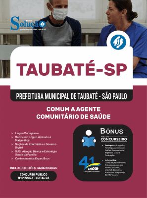 Apostila Prefeitura de Taubaté-SP 2026 - Agente Comunitário de Saúde - Imagem 3
