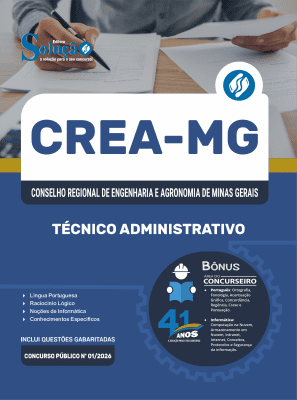 Apostila CREA-MG 2026 - Técnico Administrativo - Imagem 3