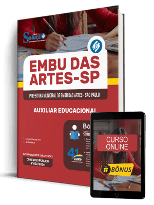 Apostila Prefeitura de Embu das Artes-SP 2026 - Auxiliar Educacional - Imagem 1