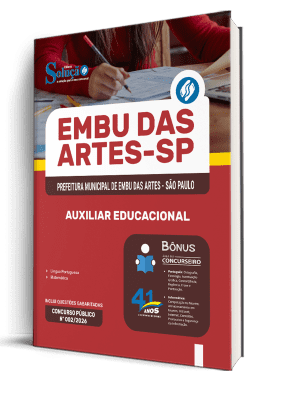 Apostila Prefeitura de Embu das Artes-SP 2026 - Auxiliar Educacional - Imagem 2