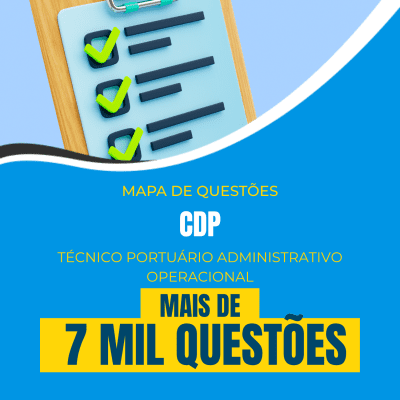 Mapa de Questões Online - CDP - Técnico Portuário Administrativo - Operacional - 7 Mil Questões - Imagem 1