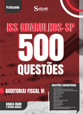 Caderno de Questões ISS Guarulhos-SP 2026 - Auditor(a) Fiscal VI - 500 Questões Gabaritadas - Imagem 2