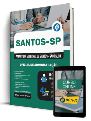 Apostila Prefeitura de Santos - SP 2026 - Oficial de Administração - Imagem 1