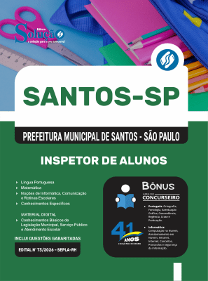 Apostila Prefeitura de Santos - SP 2026 - Inspetor de Alunos - Imagem 3