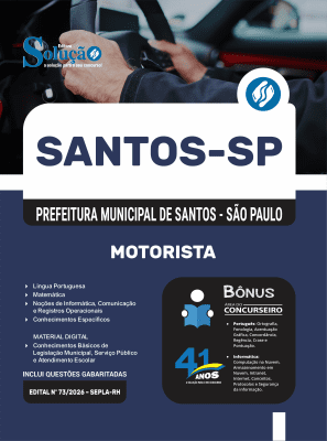 Apostila Prefeitura de Santos - SP 2026 - Motorista - Imagem 3