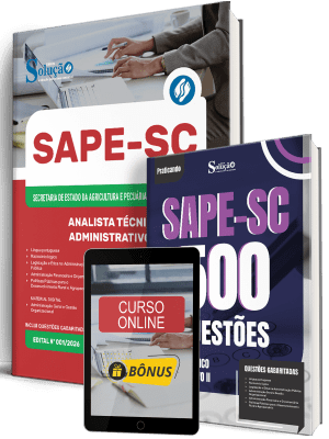 Combo SAPE-SC 2026 - Analista Técnico Administrativo II - Imagem 1