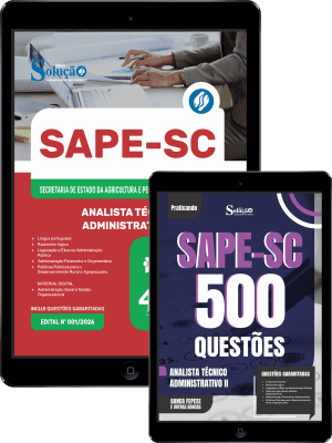 Combo SAPE-SC 2026 - Analista Técnico Administrativo II - Imagem 1