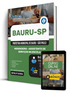 Apostila Prefeitura de Bauru-SP 2026 - Assistente de Serviços na Escola - Merendeira - Imagem 1