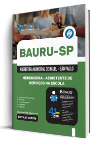 Apostila Prefeitura de Bauru-SP 2026 - Assistente de Serviços na Escola - Merendeira - Imagem 2
