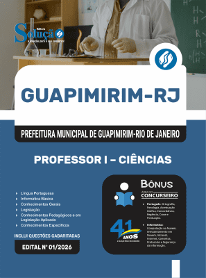 Apostila Prefeitura de Guapimirim-RJ 2026 - Professor I - Ciências - Imagem 3