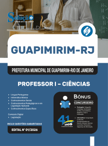 Apostila Prefeitura de Guapimirim-RJ 2026 - Professor I - Ciências - Imagem 3