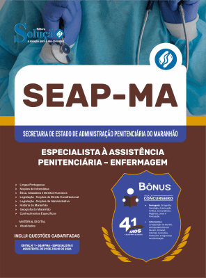 Apostila SEAP-MA 2026 em PDF - Especialista à Assistência Penitenciária - Especialidade: Enfermagem - Imagem 1
