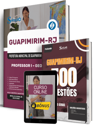 Combo Prefeitura de Guapimirim-RJ 2026 - Professor I - Geografia - Imagem 1