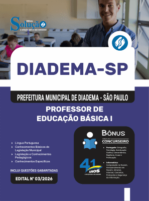 Apostila Prefeitura de Diadema - SP 2026 - Professor de Educação Básica I - Imagem 3
