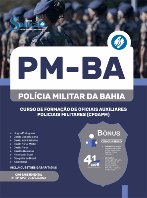 Apostila PM-BA 2026 em PDF - Curso de Formação de Oficiais Auxiliares Policiais Militares (CFOAPM) - Imagem 1