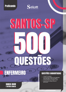 Caderno de Questões Prefeitura de Santos-SP - Enfermeiro - 500 Questões Gabaritadas - Imagem 2